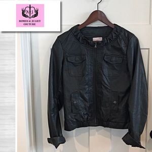 Romeo and Juliet Couture Faux Leather Jacket